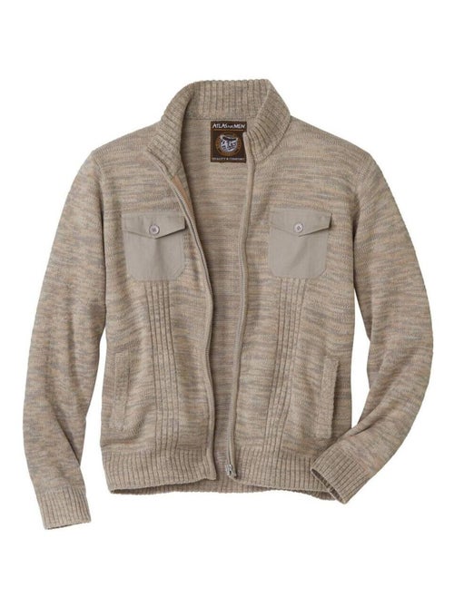 Gilet Tricot Multipoches - ATLAS FOR MEN - Kiabi Gilet Tricot Multipoches - ATLAS FOR MEN - Kiabi