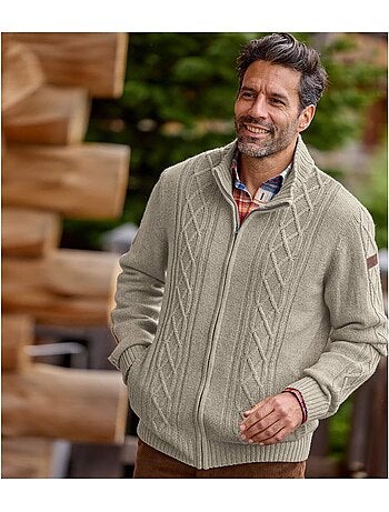 Gilet Tricot Torsadé - ATLAS FOR MEN