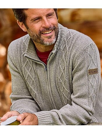 Gilet Tricot Torsadé - ATLAS FOR MEN