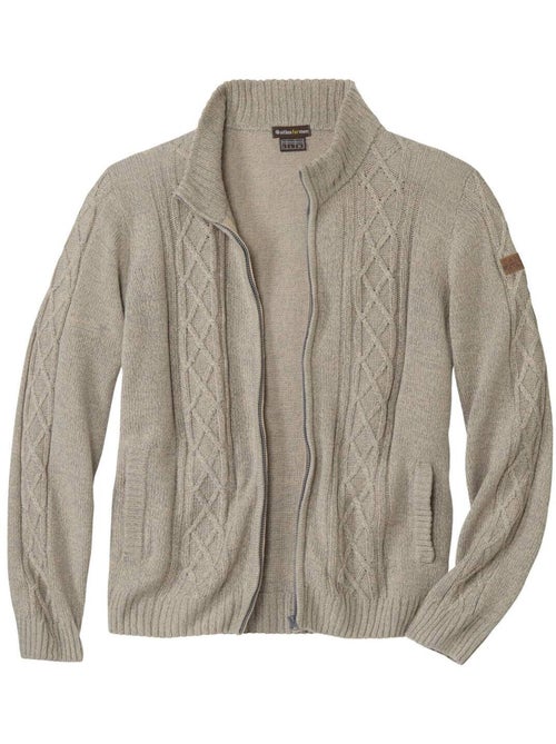 Gilet Tricot Torsadé - ATLAS FOR MEN - Kiabi