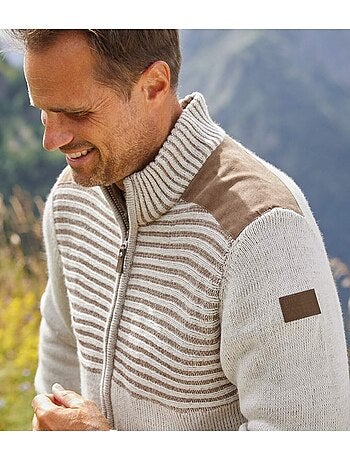 Gilet tricot zippé authentique - atlas for men