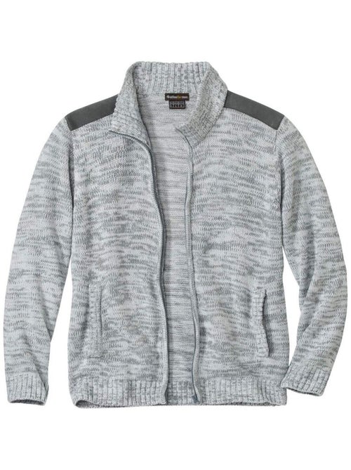 Gilet Tricot Zippé Casual-Chic   - ATLAS FOR MEN - Kiabi