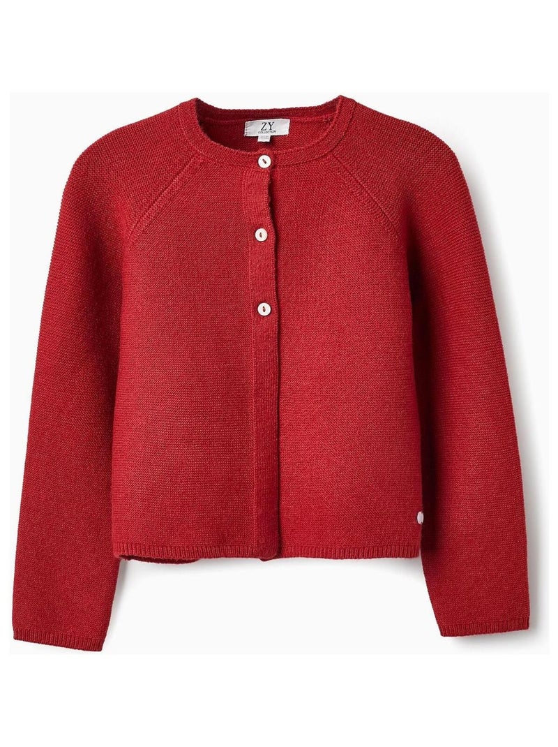 Gilet tricoté, avec boutons FRENCH CONNECTION Rouge - Kiabi