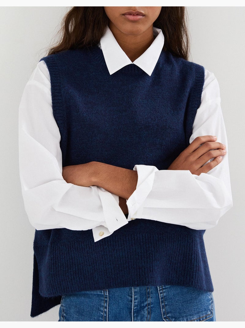 Gilet tricoté, MO Fashion Bleu - Kiabi