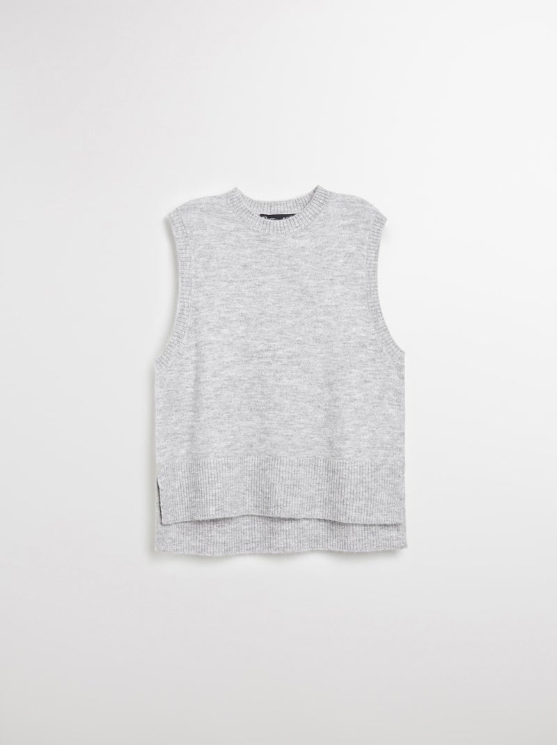 Gilet tricoté, MO Fashion Gris - Kiabi