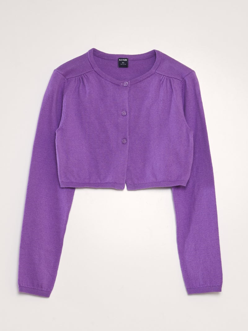 Gilet type boléro Violet - Kiabi