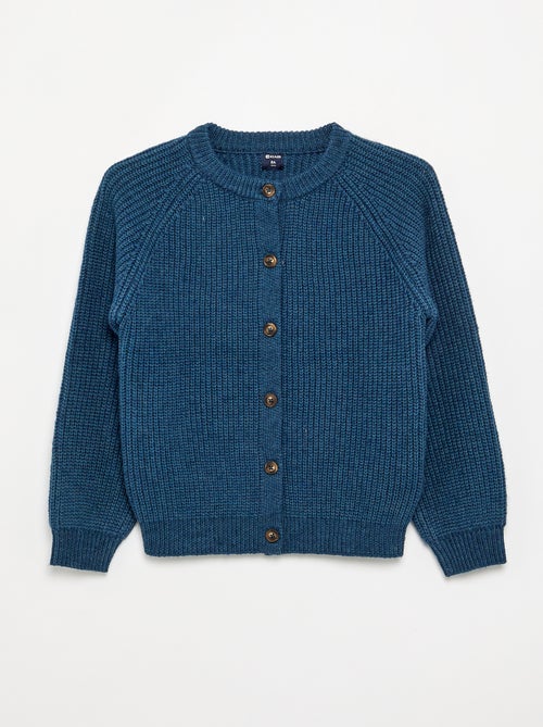 Gilet uni à manches longues - Kiabi