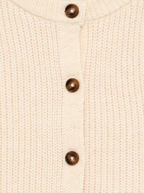 Gilet uni à manches longues - Kiabi