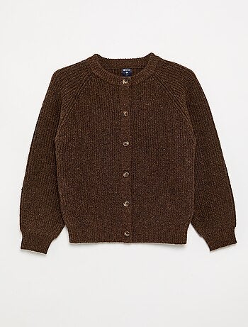 Gilet uni à manches longues