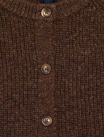 Gilet uni à manches longues