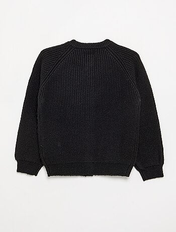Gilet uni à manches longues