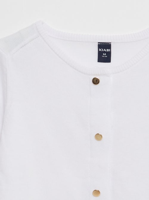 Gilet uni à pressions aimantées - So Easy - Kiabi