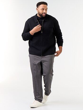 Gilet uni avec col chemise