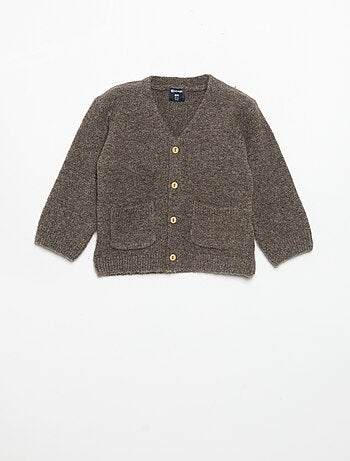Gilet uni avec col en V