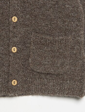 Gilet uni avec col en V