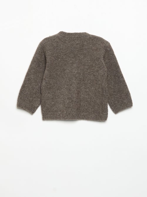 Gilet uni avec col en V - Kiabi