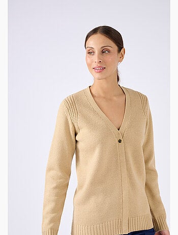 Gilet uni boutonné - Damart