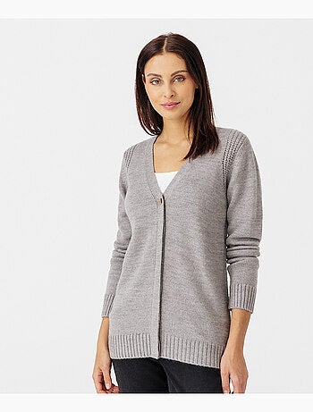 Gilet uni boutonné - Damart