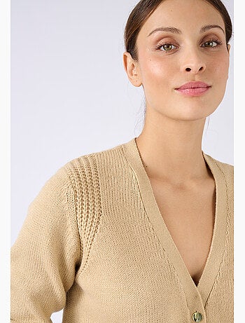 Gilet uni boutonné - Damart