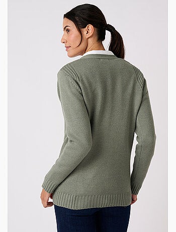 Gilet uni boutonné - Damart