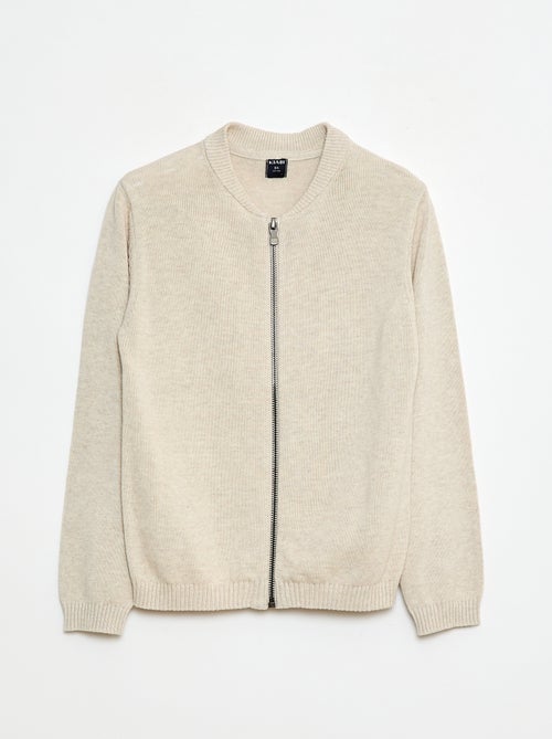 Gilet uni en coton - Kiabi