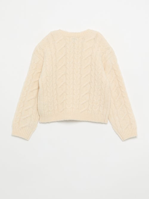 Gilet uni en maille fantaisie - Kiabi Gilet uni en maille fantaisie - Kiabi