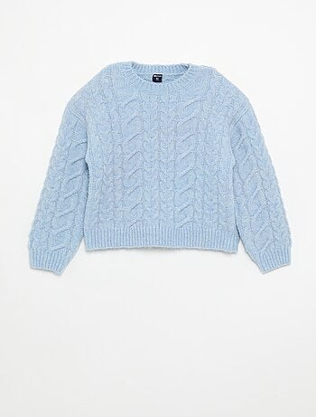 Gilet uni en maille fantaisie