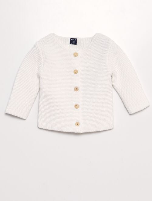 Gilet uni en tricot - Kiabi