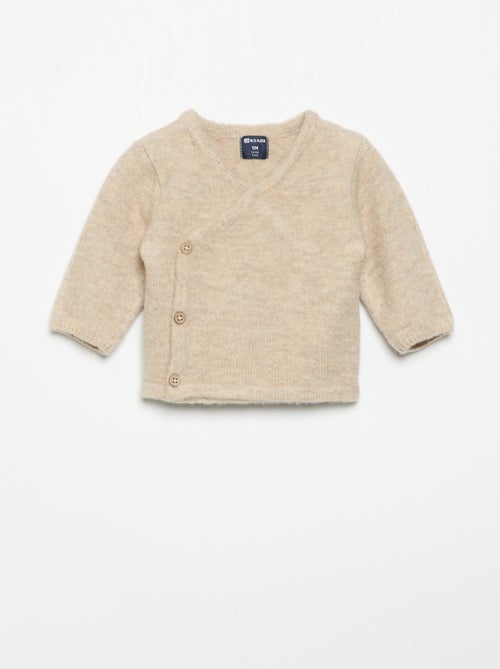 Gilet uni forme cache-cœur - Kiabi