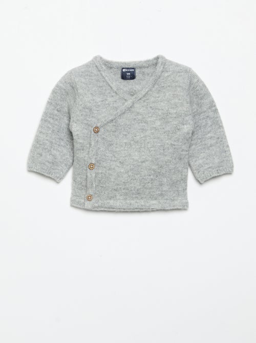 Gilet uni forme cache-cœur - Kiabi