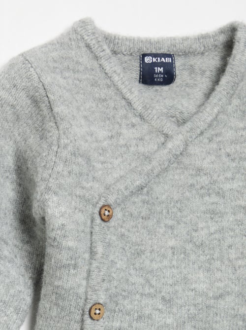 Gilet uni forme cache-cœur - Kiabi