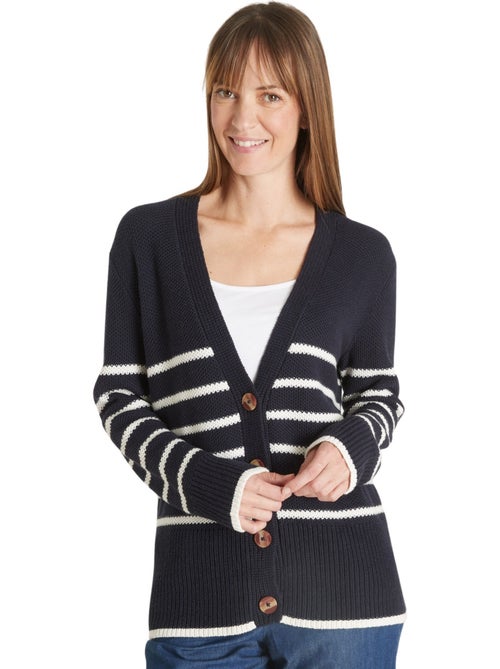 Gilet V à rayures - DAXON - Kiabi