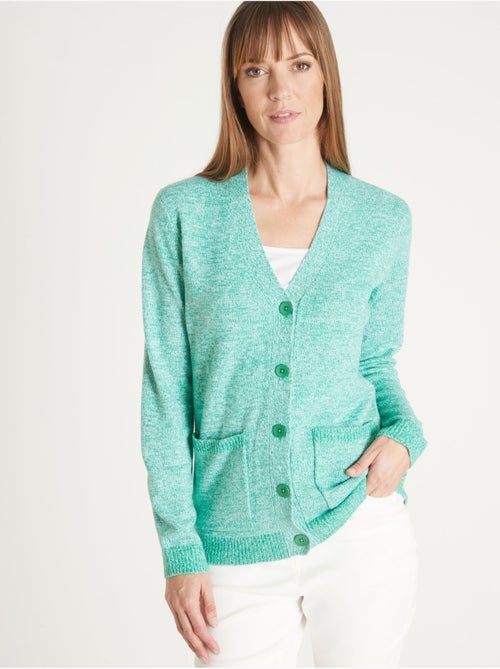 Gilet V maille chinée - DAXON - Kiabi