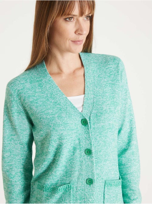 Gilet V maille chinée - DAXON - Kiabi
