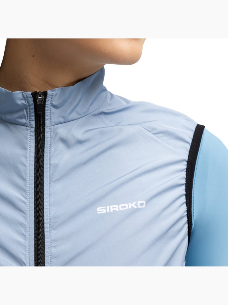 Gilet vélo coupe-vent femme cyclisme femme v1-w klausen Bleu - Kiabi