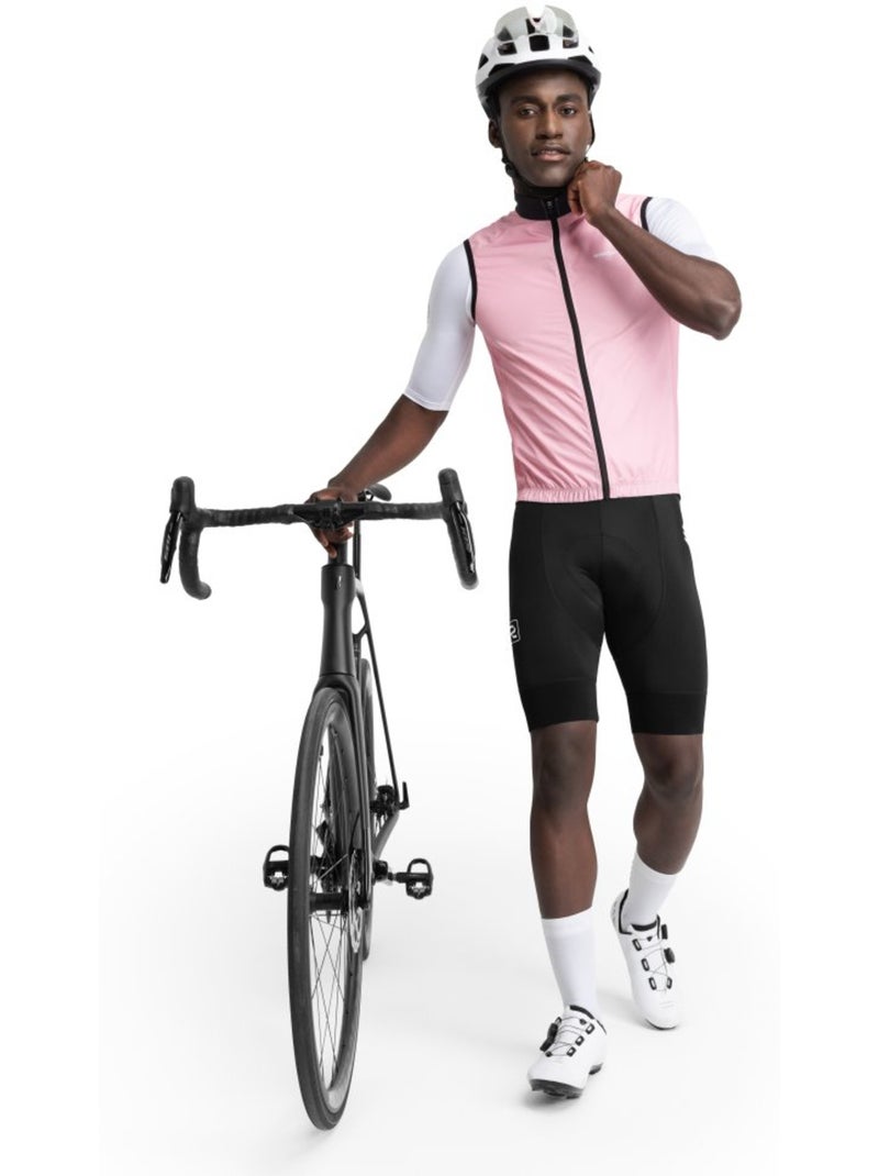 Gilet vélo coupe-vent homme cyclisme homme v1 berthel Rose - Kiabi