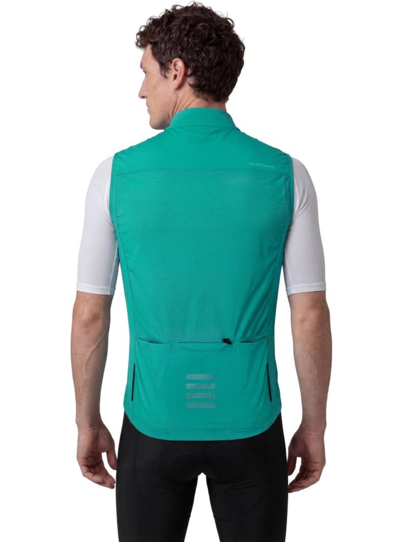 Gilet vélo coupe-vent ultraléger homme homme v2 breeze Vert - Kiabi