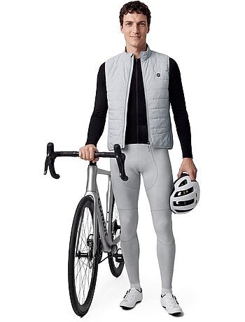 Gilet vélo thermique homme cyclisme homme srx ultra warm gray