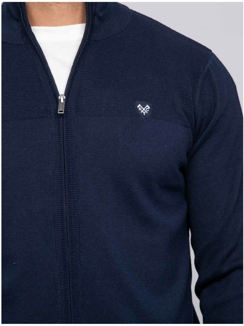 Gilet zipé AMOULIN Bleu marine - Kiabi