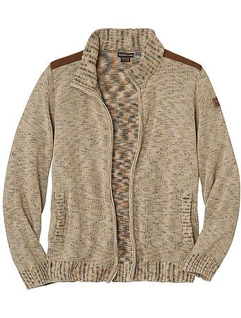 Gilet Zipp? en Tricot Mouchet?? - ATLAS FOR MEN