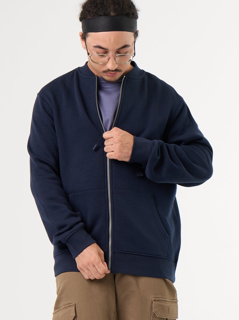 Gilet zippé - facile à enfiler Bleu - Kiabi