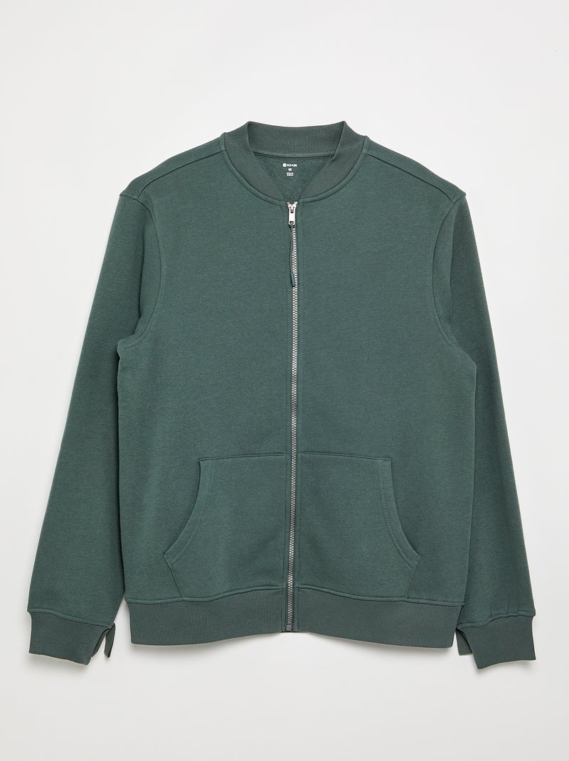 Gilet zippé - facile à enfiler Vert - Kiabi