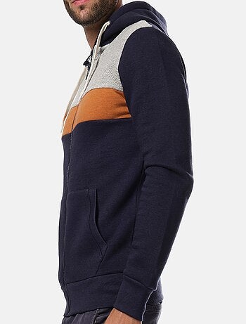 Gilet zippé à capuche