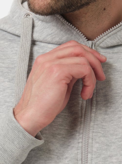 Gilet zippé à capuche , col montant - Kiabi