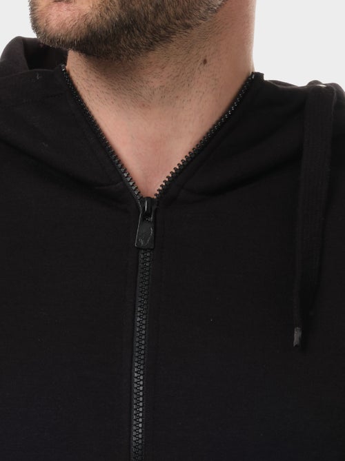 Gilet zippé à capuche , col montant - Kiabi