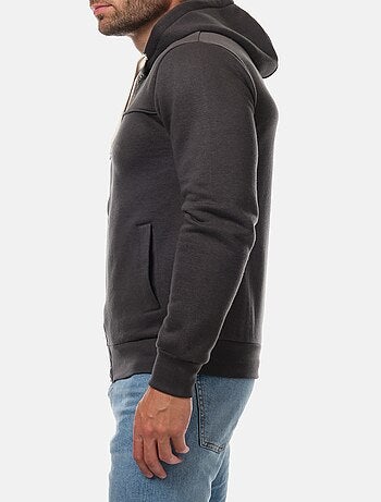 Gilet zippé à capuche