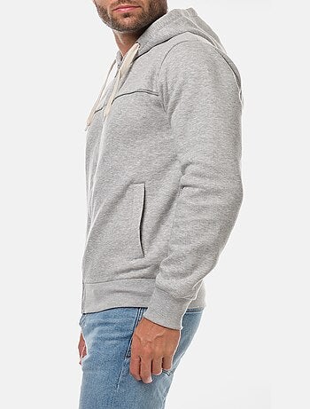 Gilet zippé à capuche