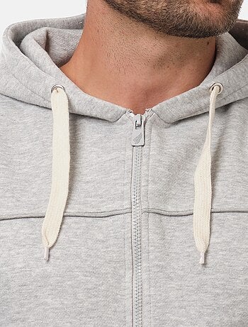 Gilet zippé à capuche