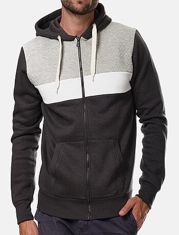 Gilet zippé à capuche