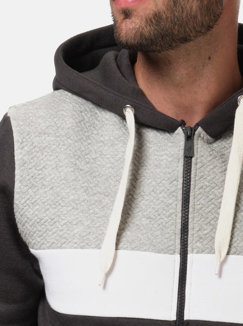 Gilet zippé à capuche - Kiabi